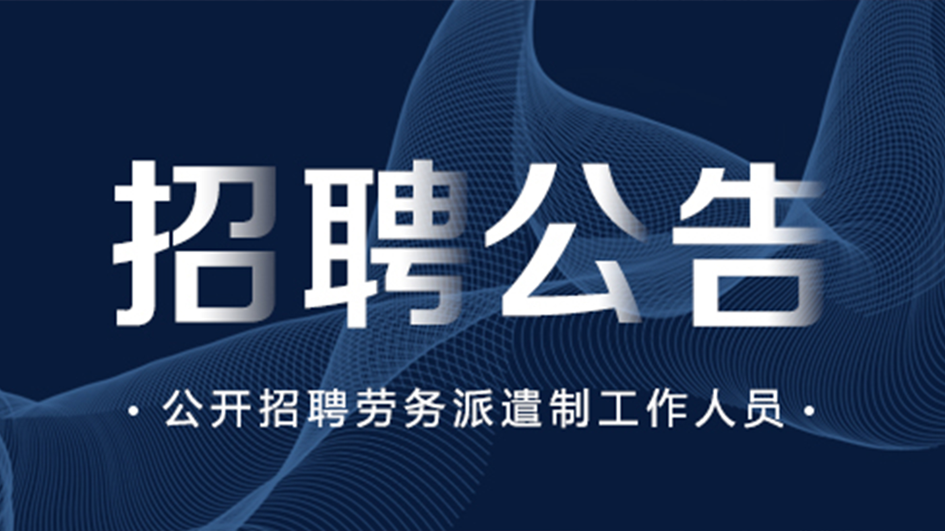 公开招聘劳务派遣工作人员公告